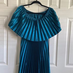Pleated maxi dress